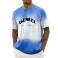 thumbnail image 2 of California Los Angeles Letter Graphic Tees for Men 2026 Summer Casual Short Sleeve Crewneck T Shirts West Coast Streetwear, 2 of 5