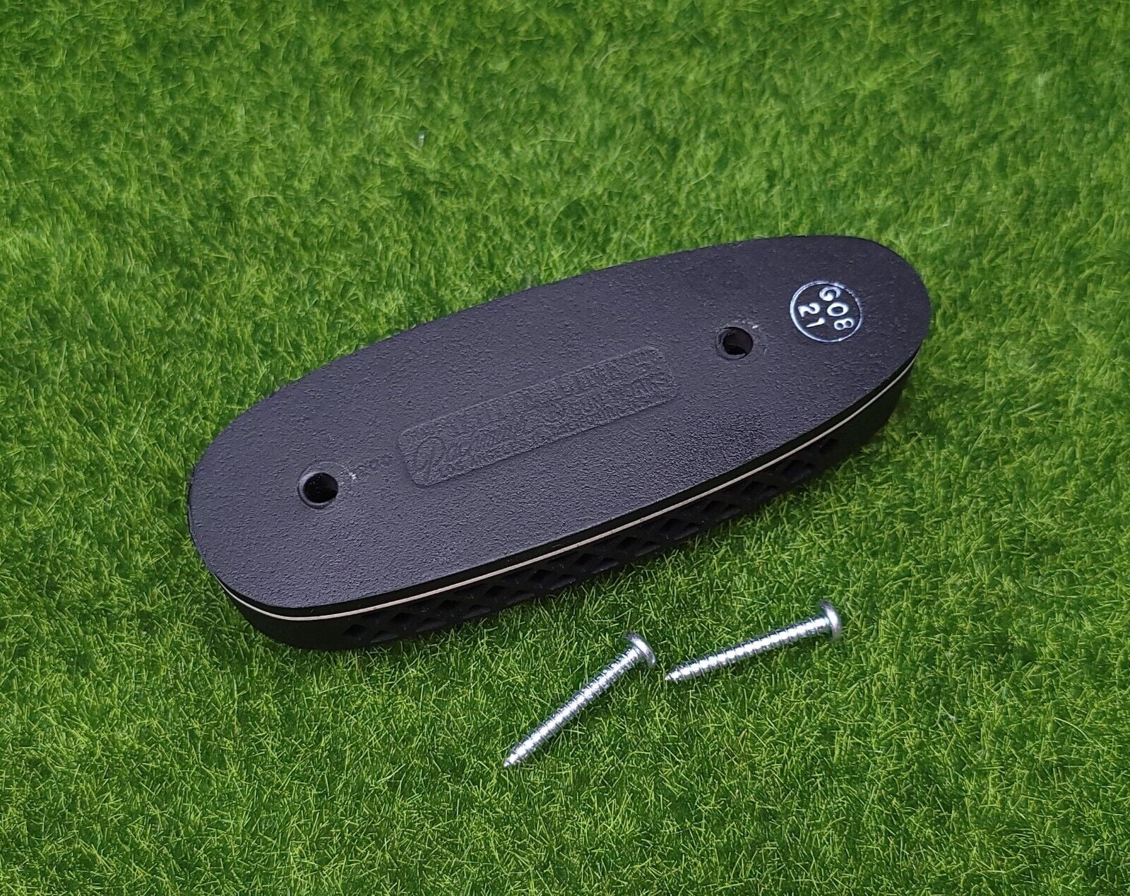 Pachmayr F325 Deluxe Field Grind to Fit Recoil Pad Medium Black with White Line