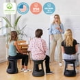 thumbnail image 6 of ECR4Kids Active Storage Wobble Stool, 18in Seat Height, Children's Furniture, Black, 6 of 9