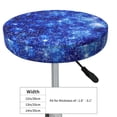 thumbnail image 4 of Lsque Blurred Star Snow Christmas Round Bar chair cushion covers Velvet Fabric Premium Comfort Protects from Scratches and Stains for 14-17 Inch Chair- 13 inch, 4 of 7