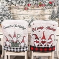 thumbnail image 4 of Funda para silla navideña Yjmei, 4 fundas para silla de Papá Noel, funda para silla navideña, funda para silla navideña para decoración de cenas navideñas, funda para silla extraíble, 4 of 4