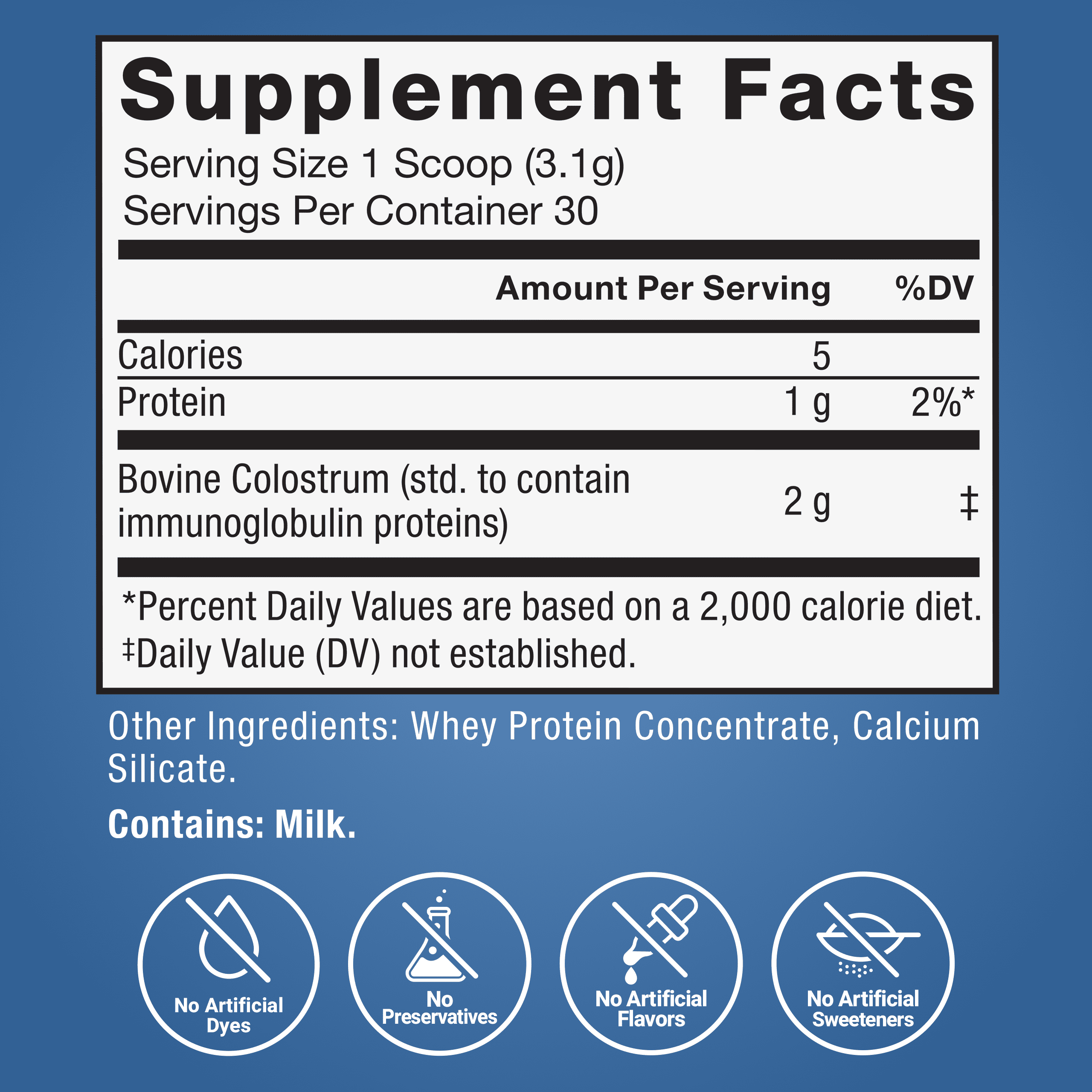 (4 pack) Force Factor Awesome Colostrum, Bovine Colostrum Powder Supplement for Gut Health, Immune Support & Recovery, Grass Fed, Unflavored, 30 Servings