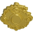 thumbnail image 3 of 30 3/8"W x 20 3/4"H x 1"P Kinsley Flowing Leaf Ceiling Medallion, Hand-Painted Rich Gold, 3 of 4