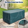 thumbnail image 6 of Sunrise 72"x30"x29" Outdoor Patio Garden Table Furniture Set Protector, Furniture Cover, Green, 6 of 9