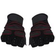 thumbnail image 5 of Levantamiento de pesas Guantes de gimnasio Entrenamiento Fitness Muñequera Entrenamiento Ejercicio Deportes (Negro M), 5 of 5