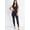 BLACK, variant on Athletic Back Bodycon Jumpsuit