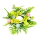 thumbnail image 3 of Adornos de guirnalda de anillo de velas Pilar de decoración de Pascua Corona de candelabros Corona artificial para la cocina Acción de Amarillo, 3 of 8
