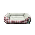 thumbnail image 3 of Harper Lane Monaco Rectangular Plush Pet Bed, Plaid, 3 of 3