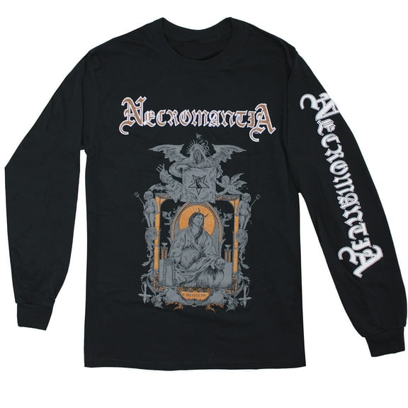 Men's Necromantia Antichrist Long Sleeve Long Sleeve Large Black