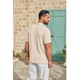 thumbnail image 4 of COOFANDY Men's Casual Polo Shirts Old Money Short Sleeve Casual Button Polo T-Shirt Summer Collared Golf Shirt, 4 of 6