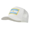 thumbnail image 2 of Argentina Flag Patched Mesh Cap - White OSFM, 2 of 5