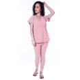 thumbnail image 2 of Moomaya Womens PrintedNightwearSet Pyjama Cotton Jersey Sleepwear 2 Pcs Nightdresses, 2 of 6
