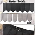 thumbnail image 5 of Medieval PU Leather Tassel Skirt Black Roman Renaissance Warrior Fringe Waist Belt Adjustable Knight Armor Apron Gladiator Kilt, 5 of 9