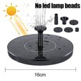 thumbnail image 1 of 13/16/18cm Solar Water Fountain Pool Pond Waterfall Garden Decoration Outdoor Bird Bath Solar Powered Colorful Fountain Floating-ksize, 1 of 5
