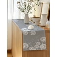 thumbnail image 5 of Table Runner 70 Inches Long for Kitchen Dining, White Dandelion Dresser Scarf Farmhouse, Dining Table Decorations for Wedding/Parties, Spring Plants Flowers Vintage Gray 13 x 70 In, 5 of 8