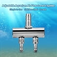 thumbnail image 5 of Aquarium Air Flow Splitter Fish Tank Valve (2 Way) Air Control Stainless Steel Aquarium Oxygen Distributor Fish Tank Air Pump Accessories, 5 of 5