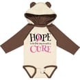 thumbnail image 3 of Inktastic Breast Cancer Hope Quote Girls Long Sleeve Baby Bodysuit, 3 of 5