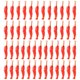 thumbnail image 1 of 50 Uds. De señuelos de pesca de agua salada de 3,5 cm, camarones señuelo suave luminoso (rojo), 1 of 4