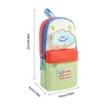 thumbnail image 3 of Cute Pencil Case For Kids Large Capacity Standing Pen Pouch With Multiple Pockets Portable Pencil Bag For School Students Girls Boys, 3 of 6