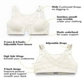 thumbnail image 3 of CHUANK Women‘s Front Closure Posture Wireless Back Support Full Coverage Bra Plus Size, 3 of 5