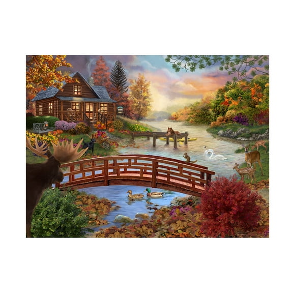 Bigelow Illustrations 'Autumn Evening' Canvas Art
