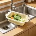 thumbnail image 4 of LEHOZIHEQ Collapsible Colander for Kitchen, Over the Sink Strainer Basket for Kitchen, Fruit Pasta Food Strainer Expandable Plastic Colander BPA Free, 4 of 6