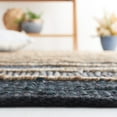 thumbnail image 4 of SAFAVIEH Vintage Leather Kensington Striped Area Rug, Black/Natural, 8' x 10', 4 of 8