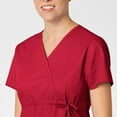 thumbnail image 4 of WonderWink Women's Short Sleeve Maternity Mock Wrap Top, 4 of 5