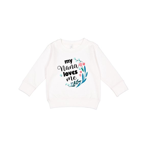 Inktastic My Nana Loves Me Granddaughter Toddler Sweatshirt