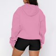 thumbnail image 6 of RPVATI Fall Sweatshirts for Women Long Sleeve Hoodies Fall Plus Size Fleece Drop Shoulder Pullover Gym Sweaters Pink XXL, 6 of 8