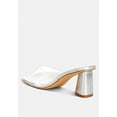 thumbnail image 2 of Clear Flirt Clear Strap Slip On Heel Sandals, 2 of 6