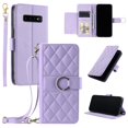 thumbnail image 1 of Funda tipo billetera GANGXUN para Samsung Galaxy S10 – Tapa abatible con correa para mujer, 1 of 5