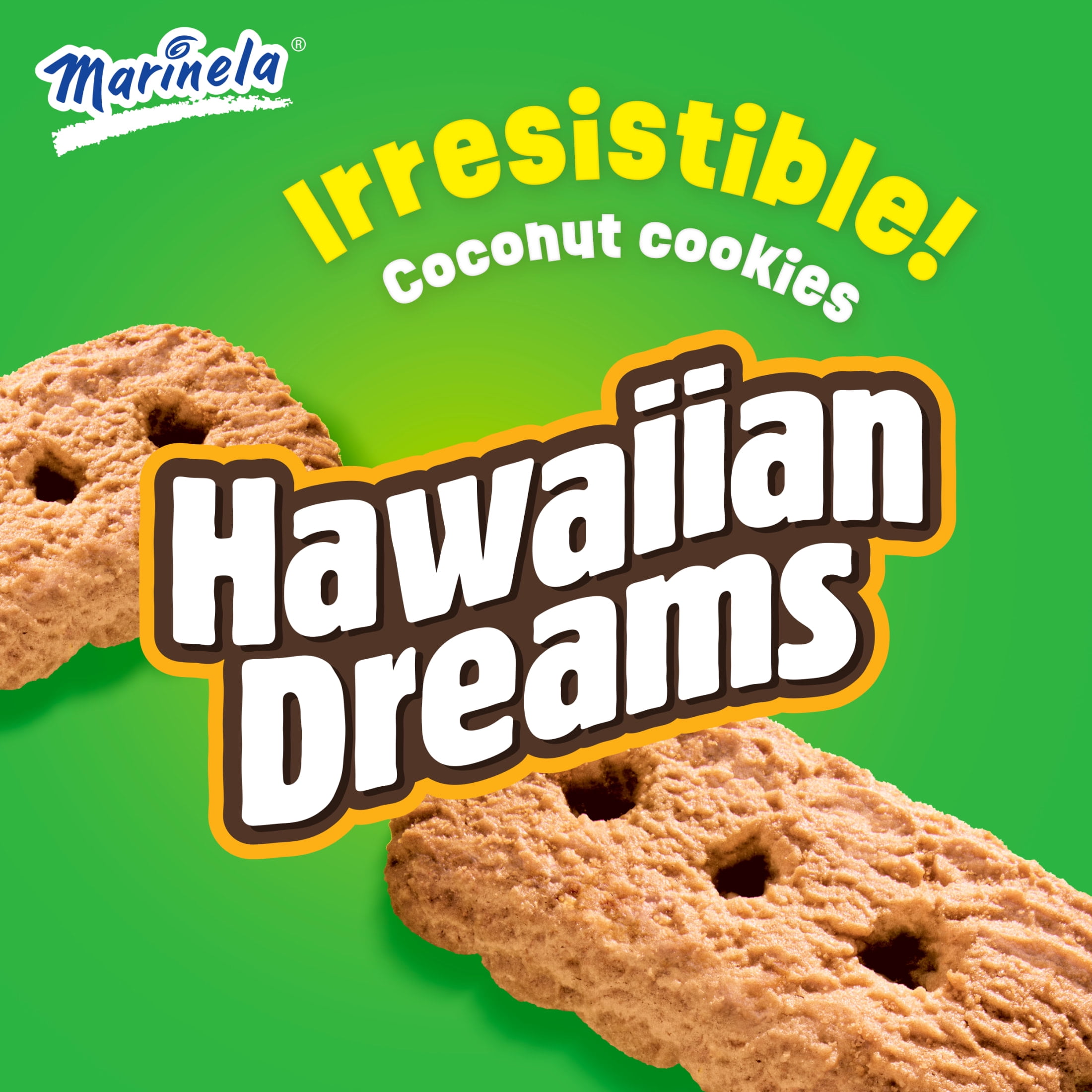 (3 pack) Marinela Hawaiian Dreams Coconut Cookies, 2.54 oz