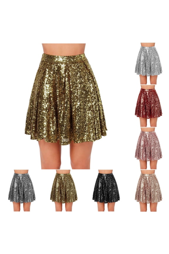 Womens High Waist Leopard Print Mini Skirt Elastic Waist Design Soft Fabric Relaxed Silhouette for Party Events Beige L