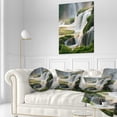 thumbnail image 3 of Designart Detian Waterfall - Landscape Photography Throw Pillow - 12x20, 3 of 5