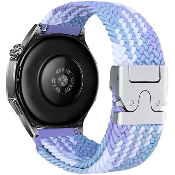 xixishop Nylon Braided Bands Compatible with Samsung Galaxy Watch 7 Band 6 5 4 Active 2 40mm/44mm, Galaxy Watch(46mm)/ Galaxy Watch 3(45mm)/ Gear S3 Frontier/Classic, 20mm & 22mm Elastic Watch Strap