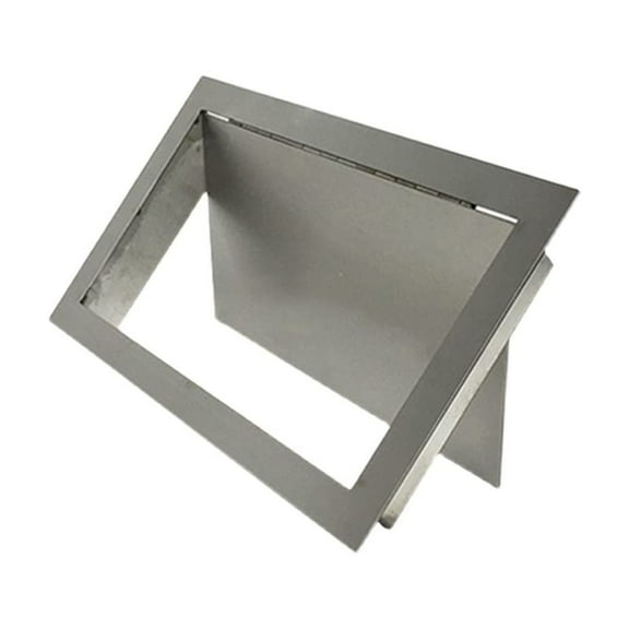 1Piece 304 Stainless Steel Rectanglar 7"×9" Side Mount Trash Chute with Hinged Inward Flip Panel Lid for Kitchen Bath Commerical Cabinet