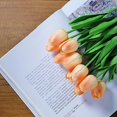 thumbnail image 4 of BalsaCircle 10 Peach 13" Single Floral Stem Foam Tulips Flowers Blooms, 4 of 7