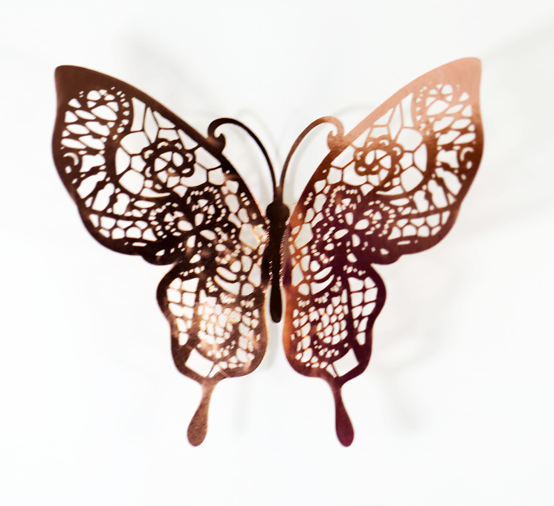 Download Amerteer 12pcs Rose Gold 3d Butterfly Man Made Removable Art Decorations Wall Stickers Wall Decals Butterfly Bookmark Walmart Com Walmart Com