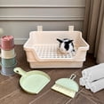 thumbnail image 7 of Large Rabbit Litter Box with Plastic Grid and Dump Tray, Pet Bunny Potty Toilet Supplies, 7 of 7