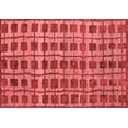 thumbnail image 1 of Ahgly Company Indoor Rectangle Abstract Red Modern Area Rugs, 7' x 9', 1 of 4