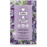 Love Home and Planet Dryer Sheets Lavender & Argan Oil Calm & Cozy 80 count