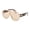 Champagne, variant on Fashion Sunglasses for Women Men, Trendy European and American Style Large Frame UV400 Protection PC Lens