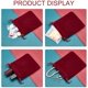 thumbnail image 5 of 30 bolsas de terciopelo con cordón de 8x10 cm (rojo oscuro), bolsas de regalo rectangulares, bolsas de almacenamiento de joyas, bolsas de dulces, bolsas de joyería para regalos de boda JM MX-0137652FYD, 5 of 5