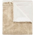 thumbnail image 2 of SAFAVIEH Faux Fox Solid Plush Fur Throw, 50" x 60", Light Brown, 2 of 4
