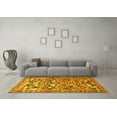 thumbnail image 3 of Ahgly Company Indoor Square Persian Yellow Traditional Area Rugs, 6' Square, 3 of 4
