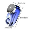 thumbnail image 2 of Electric Shaver Mini Fast Wet Dry Electronic Razors Waterproof Washable Smart Beard Face Trimmer Shaving for Home Plated Silver, 2 of 9