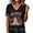 Pink02, variant on Stralyhd Halloween Shirts for Women Halloween Print Tee Night Club V‑neck Top Boho Short Sleeve Shirt L