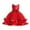 Red, variant on HUANBAI Girls Flower Dresses For Wedding Party Pageant Princess Dress Summer Dresses 3-4 Years