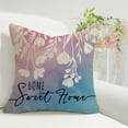 thumbnail image 5 of Spring Summer Decorative Throw Pillow Covers 18 x 18 Set of 4, Rose Floral Flower Home Sweet Home Porch Patio Outdoor Pillowcase, Butterfly Bloom Gather Stay Awhile Cushion Case Home Decor, 5 of 6